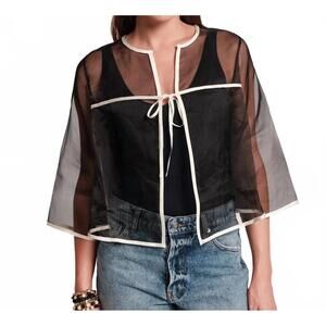 NEW FRANCES VALENTINE parker swing top in black/ivory